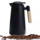 Garrafa Térmica Cabo em Madeira 1L - Preto