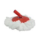 Mop Giratório Inox Limpeza 360° Cesto Kaza Clean 9 Litros - Vermelho