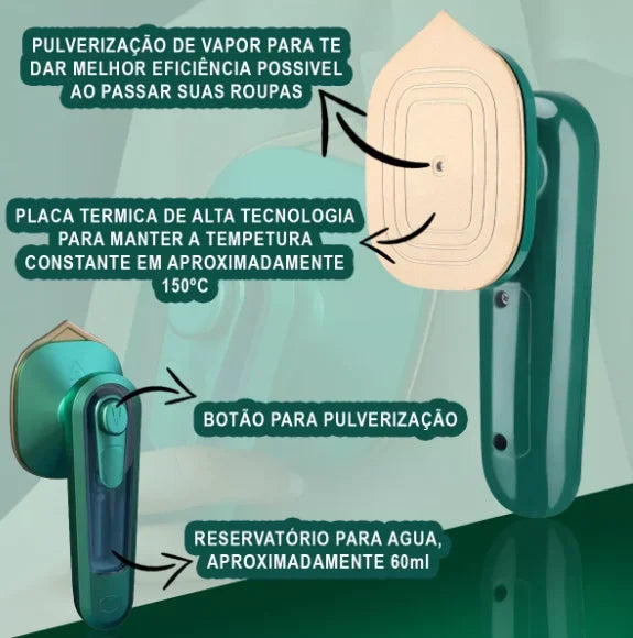 Mini ferro portátil para roupas de viagem