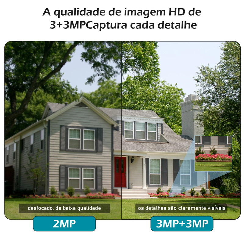 Câmera de segurança Wi-Fi à prova d'água