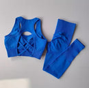 Conjunto de sutiã esportivo feminino