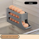 Suporte para prateleira de ovos com rolagem automática