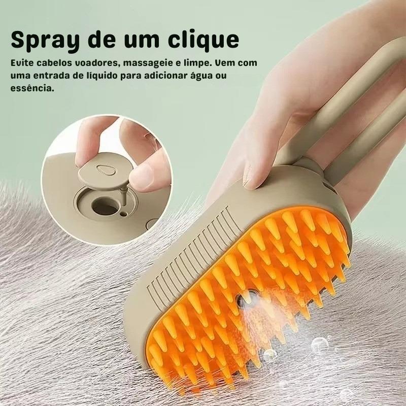 Escova a vapor para cães e gatos