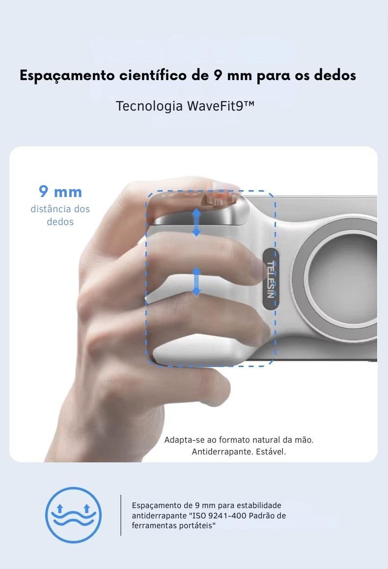 Suporte magnético para câmera de celular
