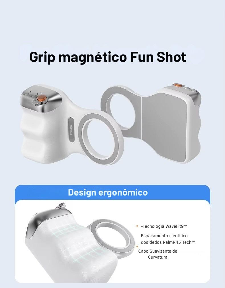 Suporte magnético para câmera de celular