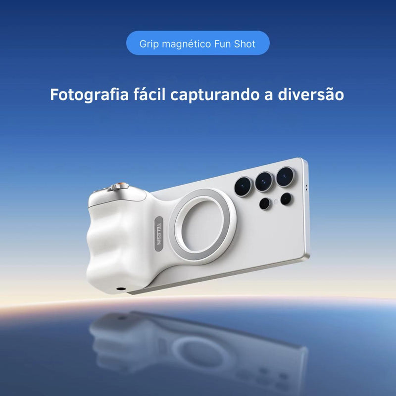 Suporte magnético para câmera de celular