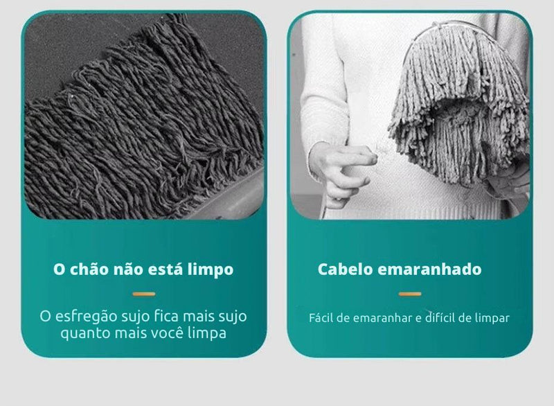 Esfregão de pano  facial com clipe