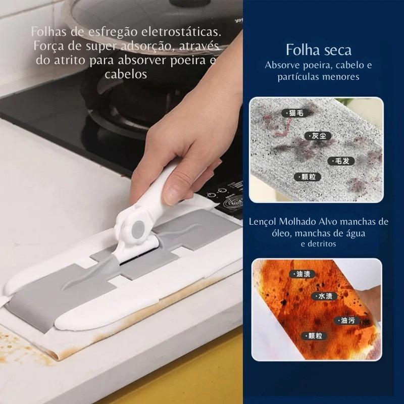 Esfregão de pano  facial com clipe