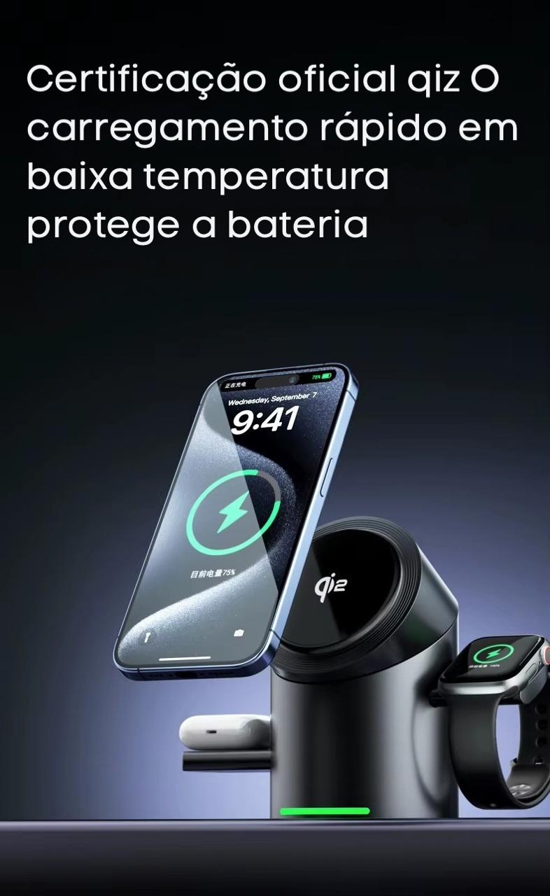 Novo carregador sem fio 3 em 1 Magsafe