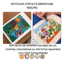 Livro Colorir Infantil URSO BOB (Rosa) - 50 Folhas Capa Dura